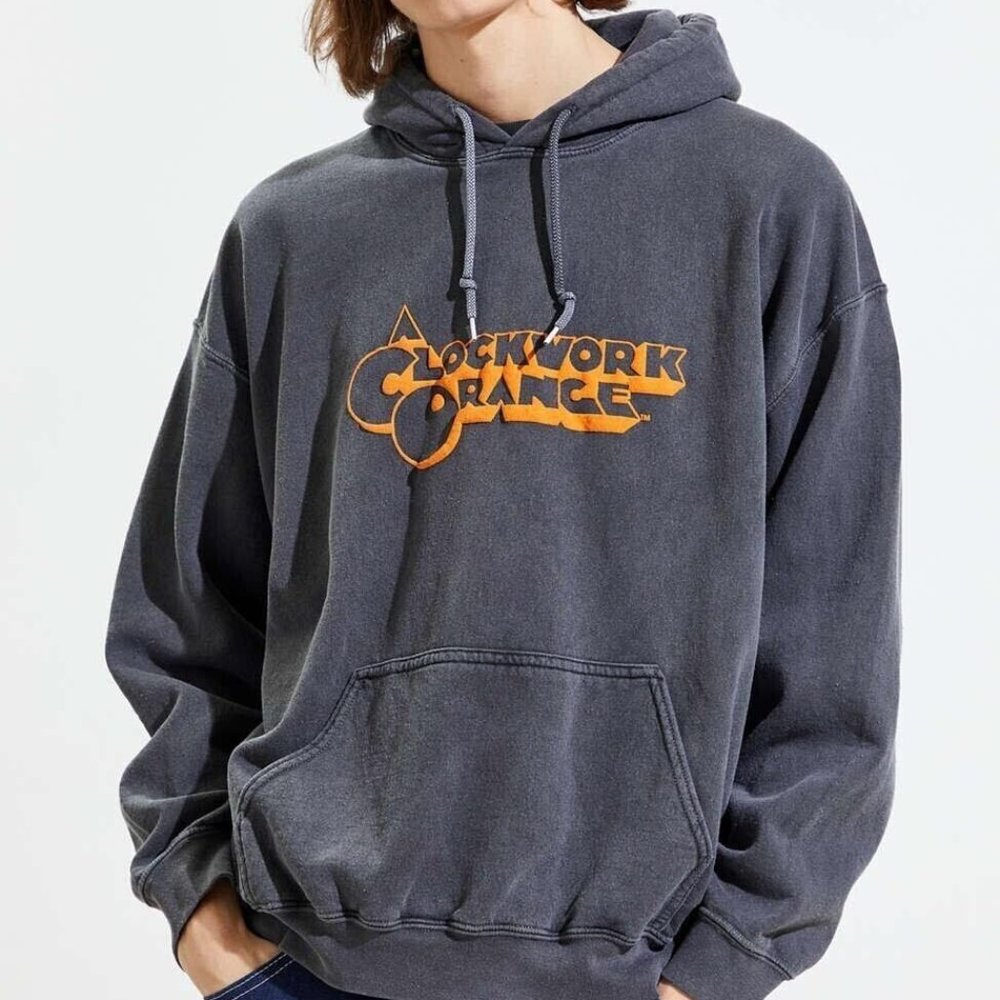 A Clockwork Orange Mens Gray Hoodie Medium New With Tags